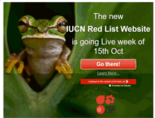 Tablet Screenshot of iucnredlist.org